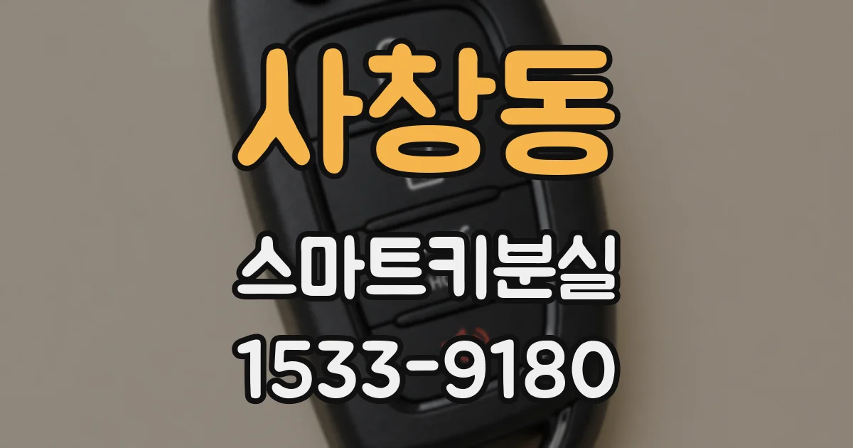 사창동 스마트키분실