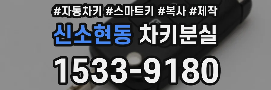 신소현동 차키분실