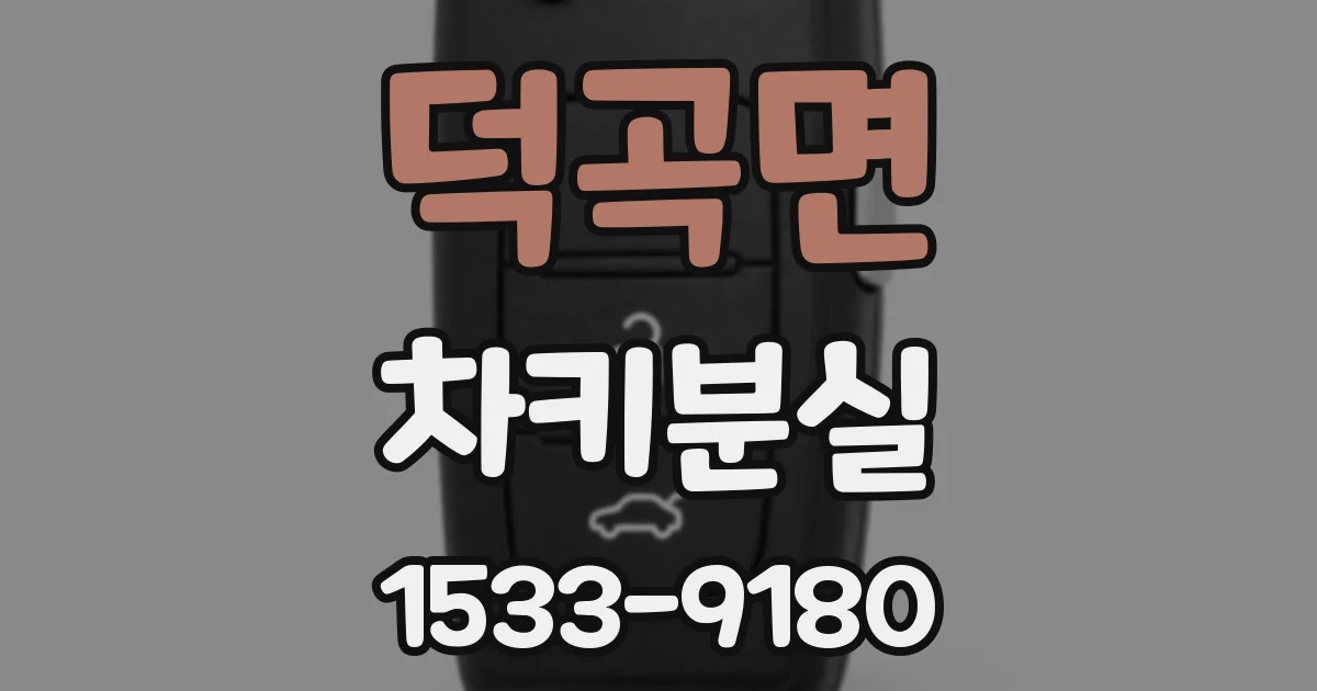 덕곡면 차키분실
