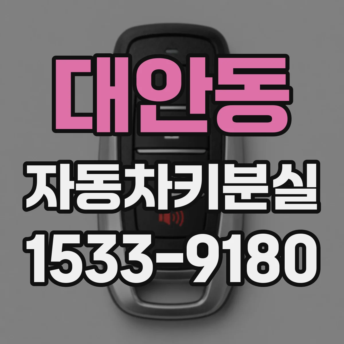 대안동 자동차키분실