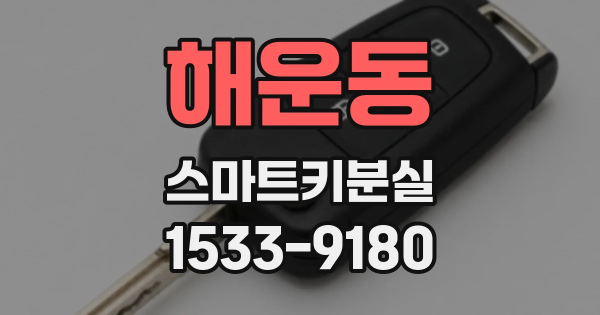 해운동 스마트키분실