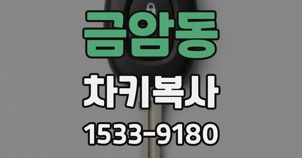 금암동 차키복사