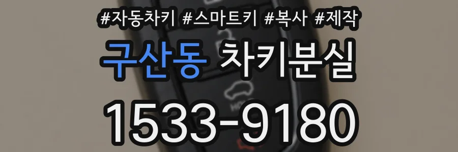 구산동 차키분실