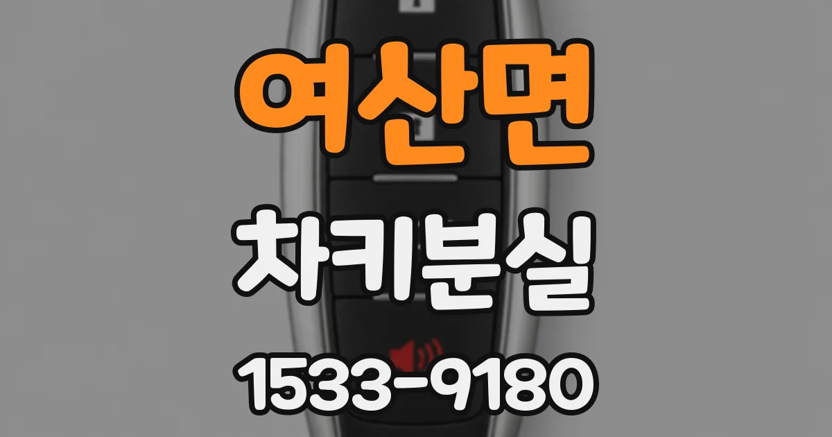 여산면 차키분실