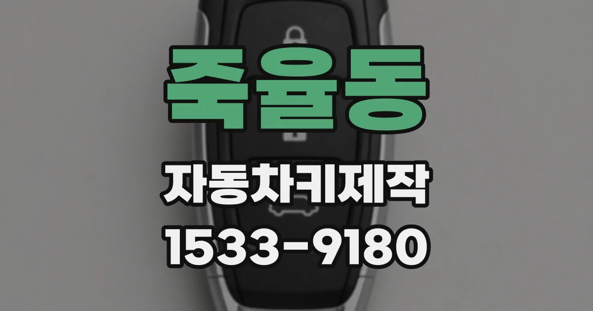 죽율동 자동차키제작