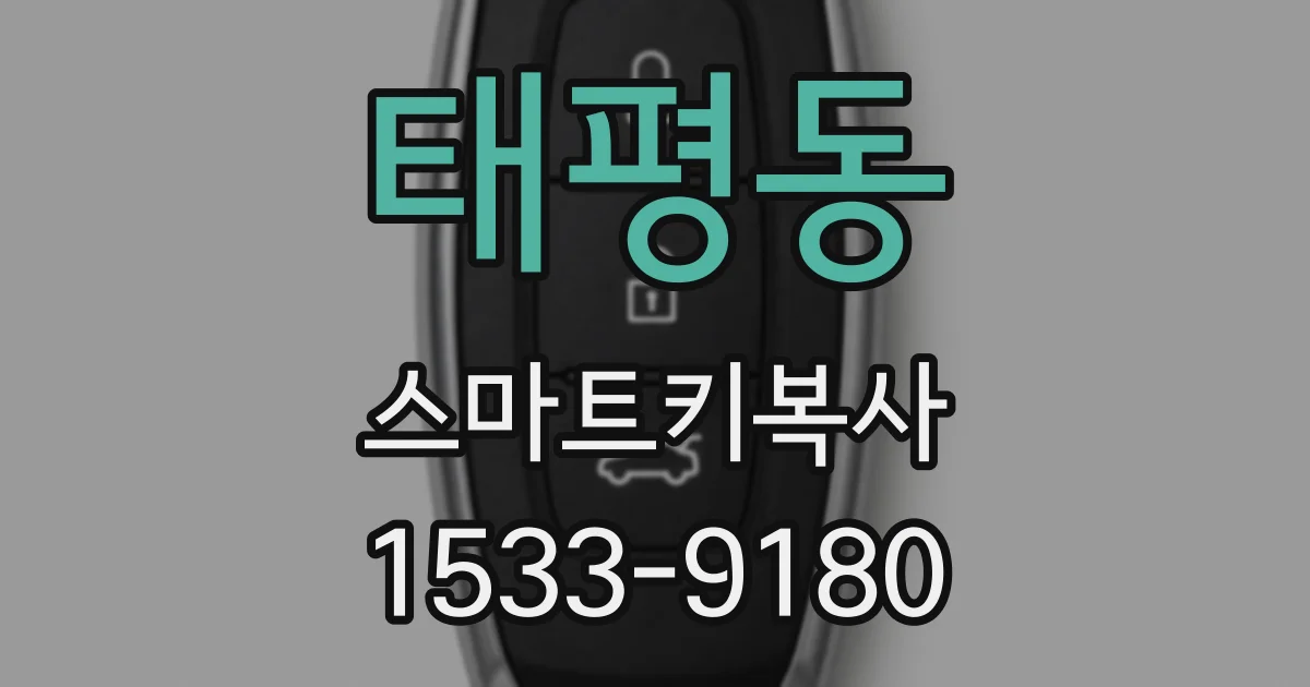 태평동 스마트키복사