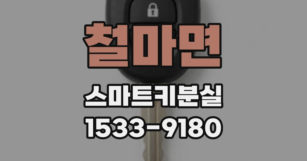 철마면 스마트키분실