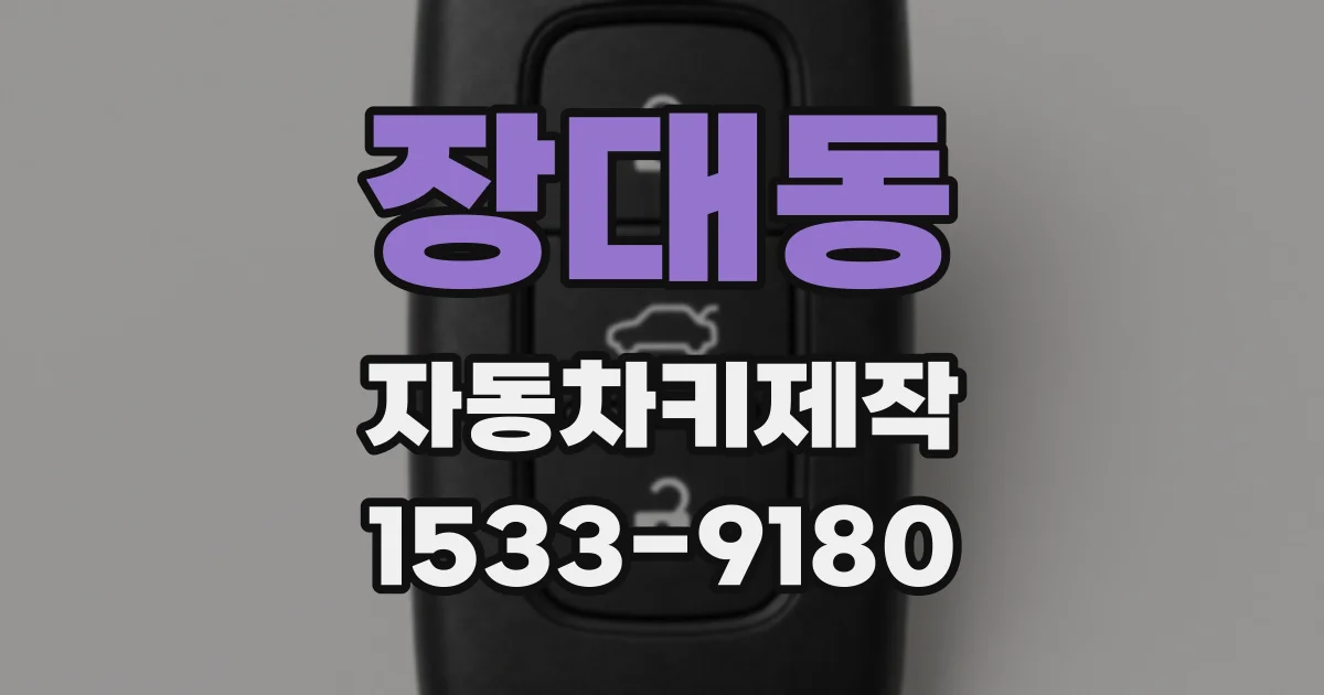장대동 자동차키제작