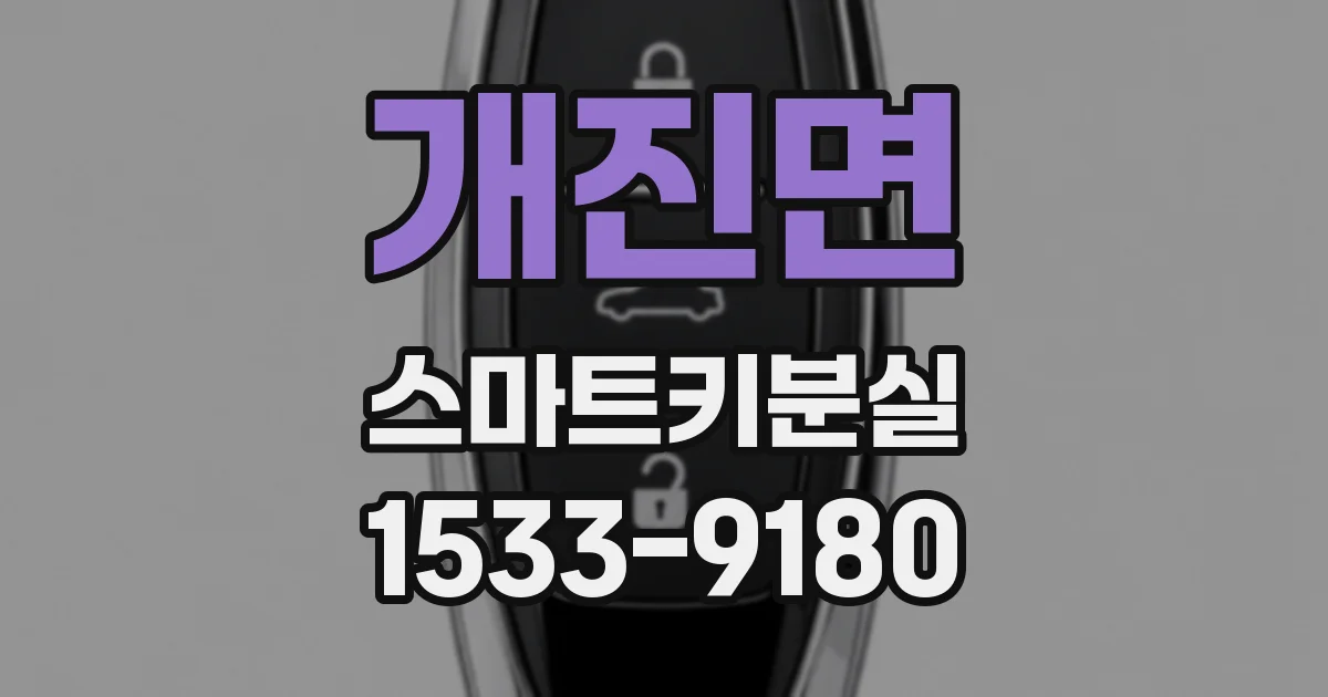 개진면 스마트키분실