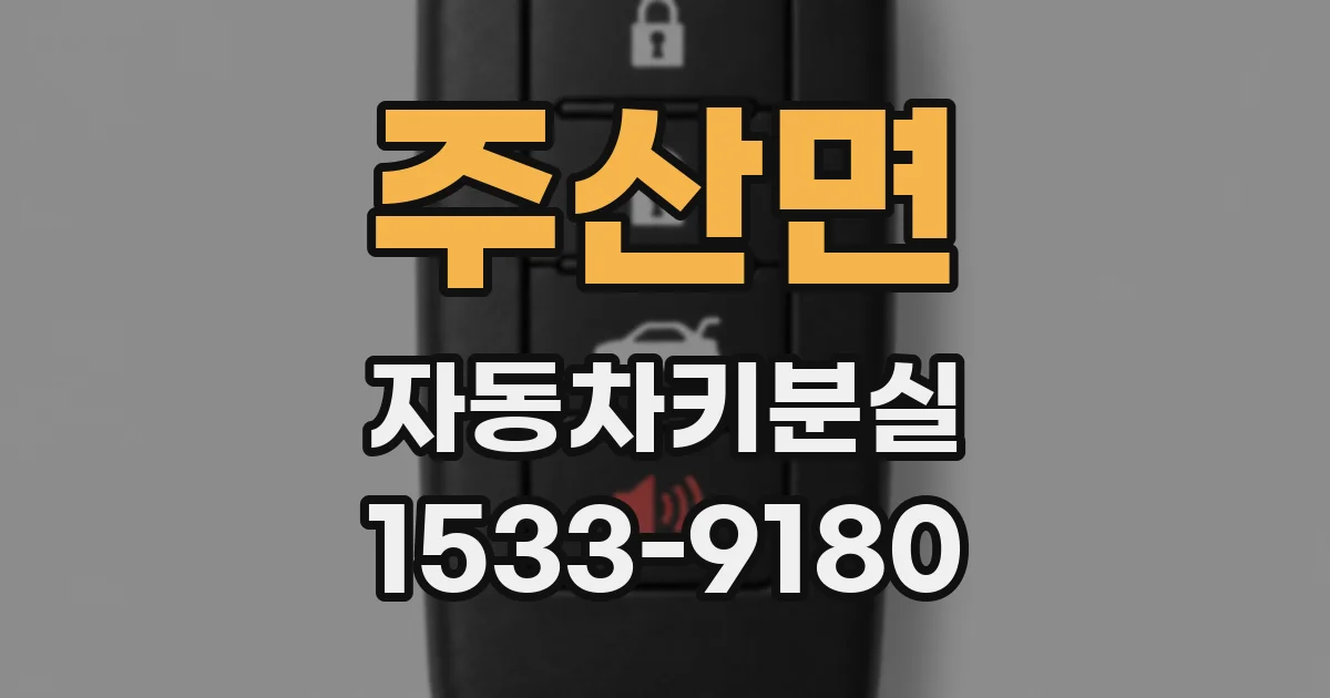 주산면 자동차키분실