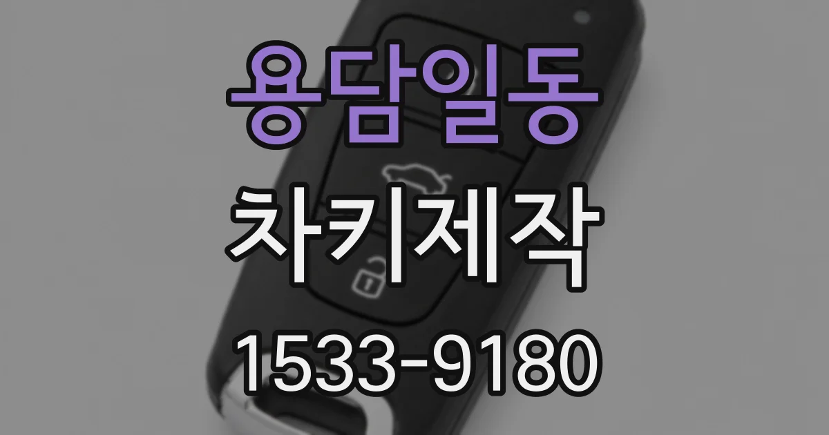 용담일동 차키제작