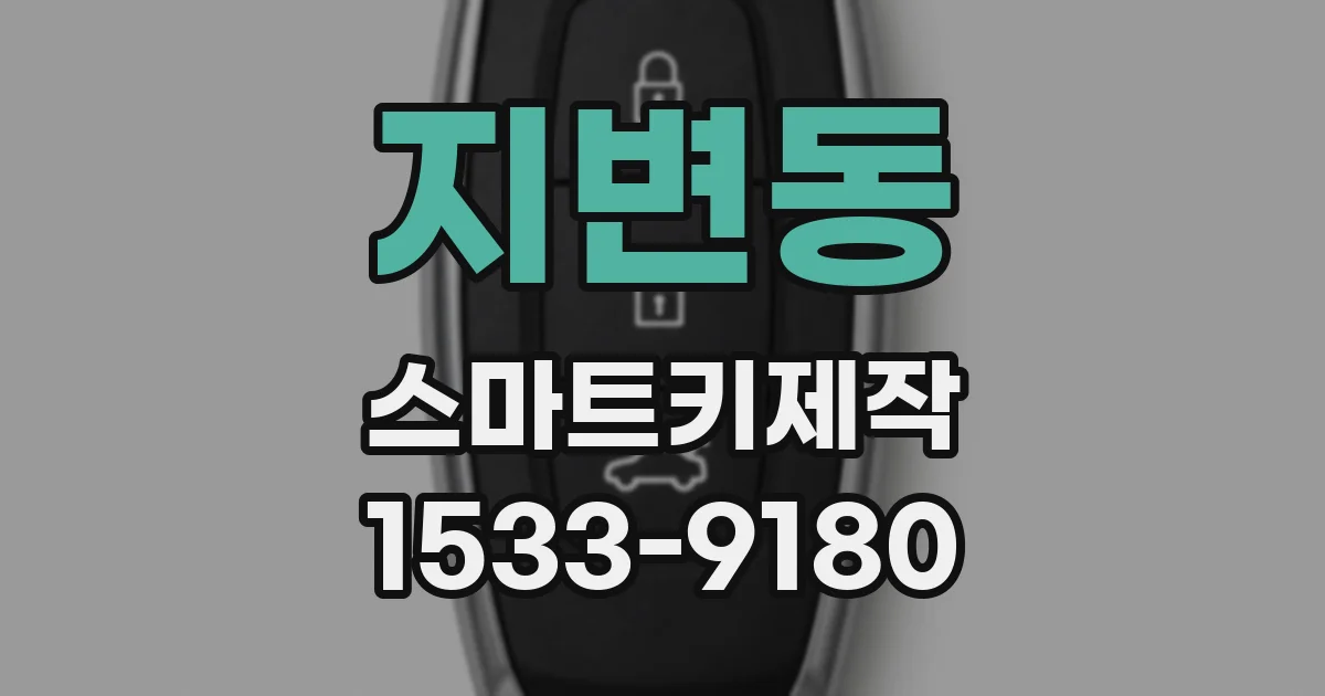 지변동 스마트키제작