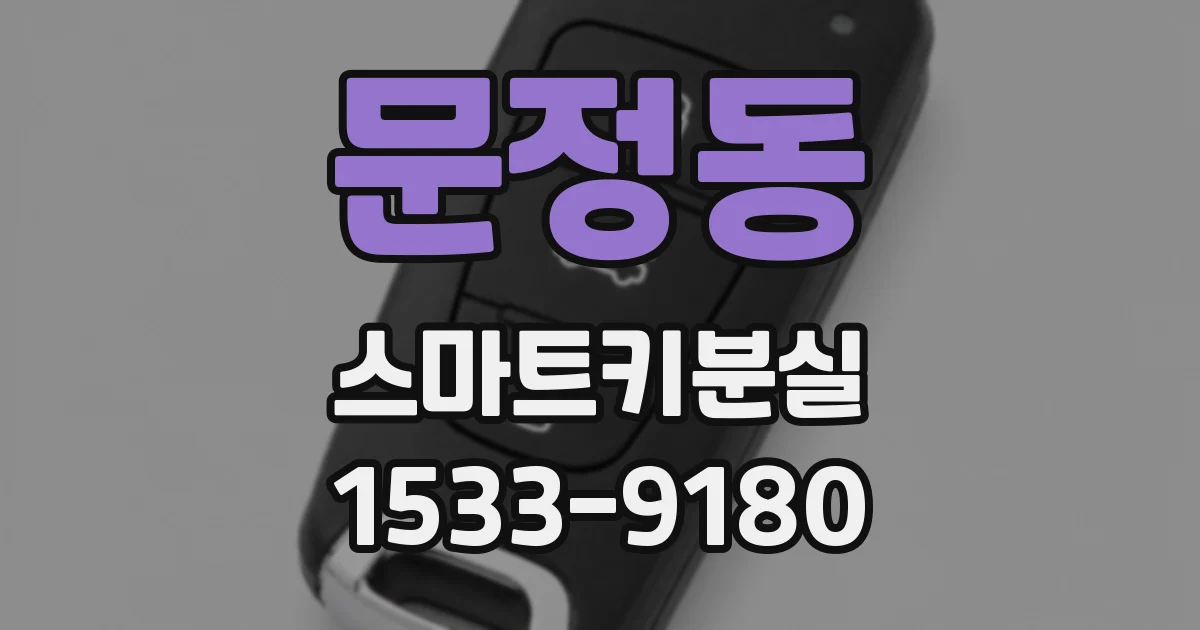 문정동 스마트키분실
