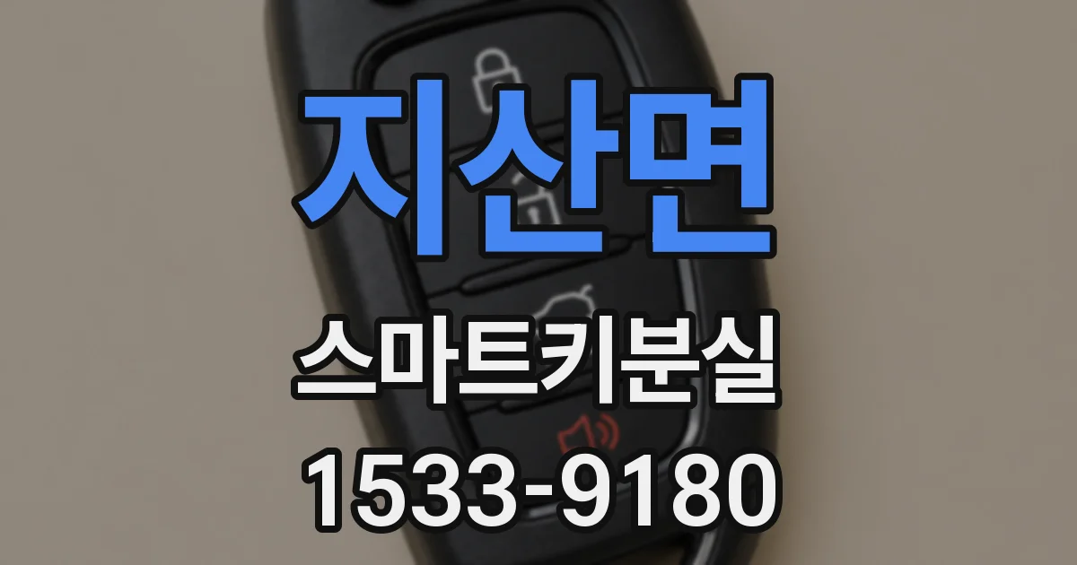 지산면 스마트키분실
