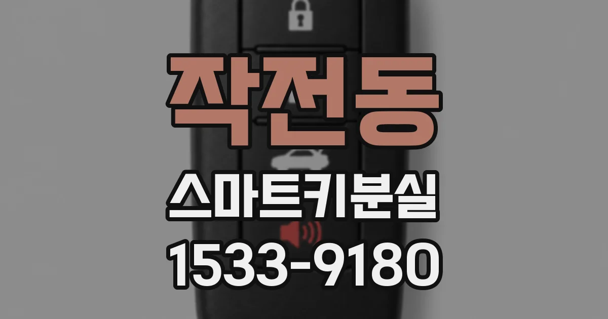 작전동 스마트키분실
