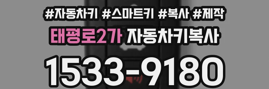 태평로2가 자동차키복사