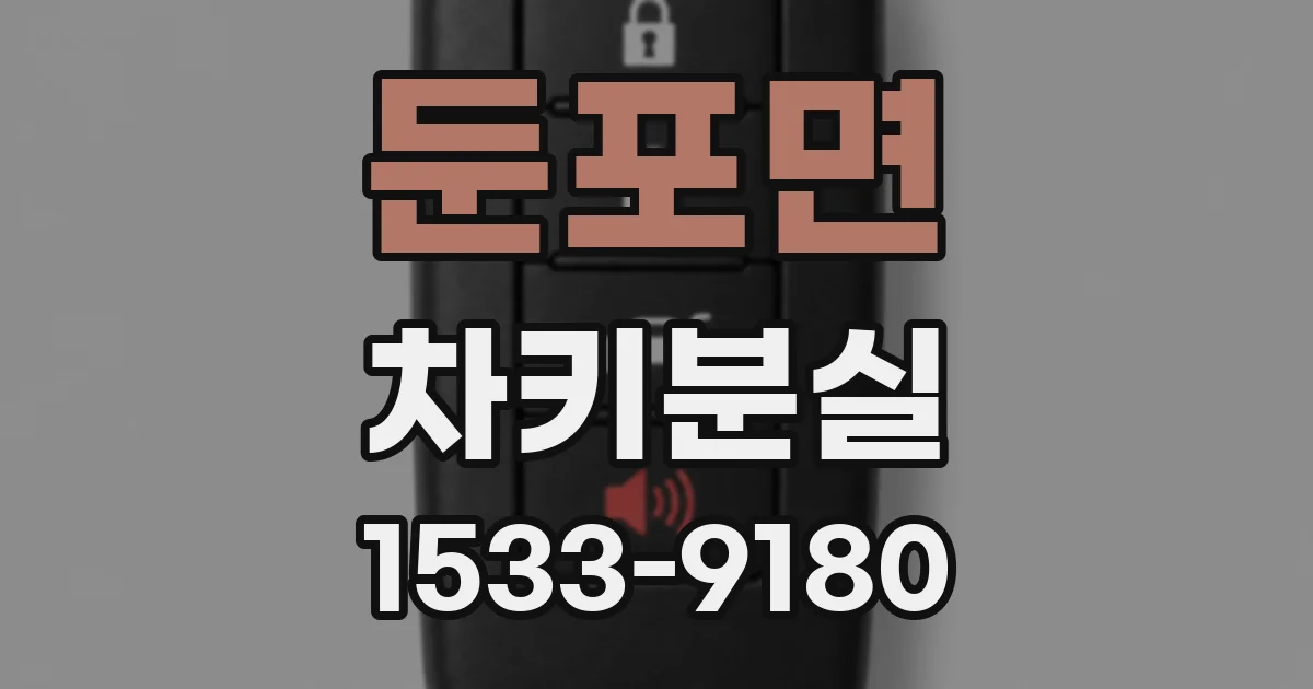 둔포면 차키분실