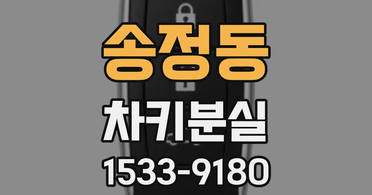 송정동 차키분실
