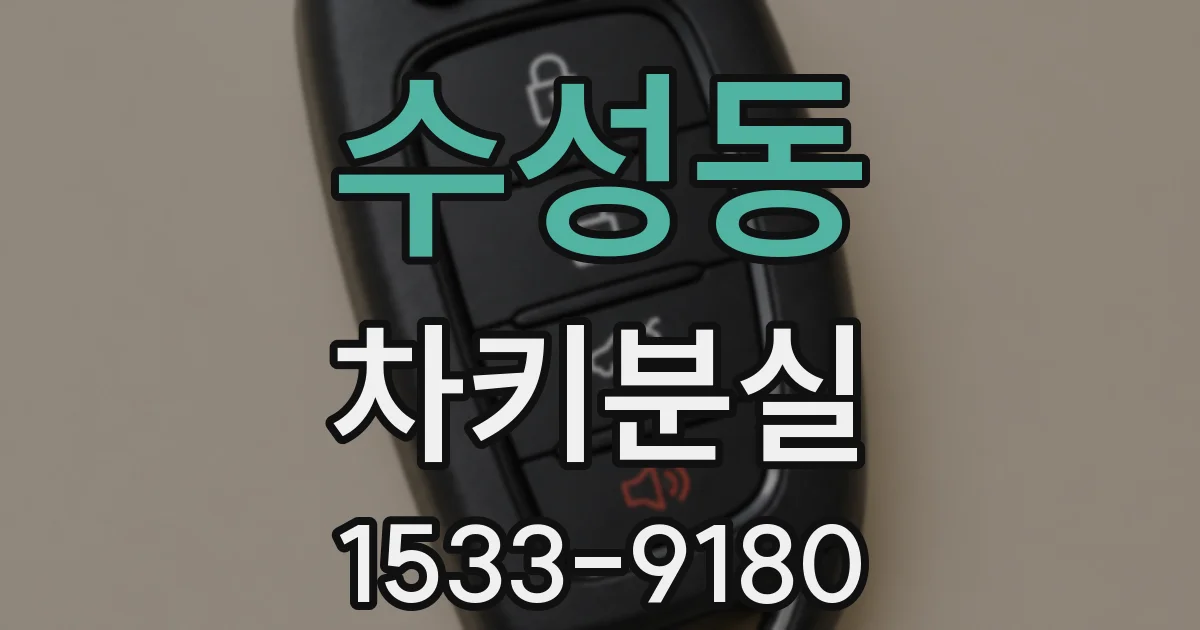 수성동 차키분실