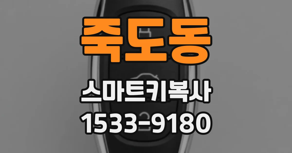 죽도동 스마트키복사