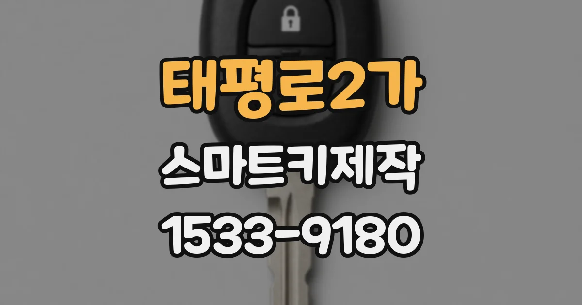 태평로2가 스마트키제작