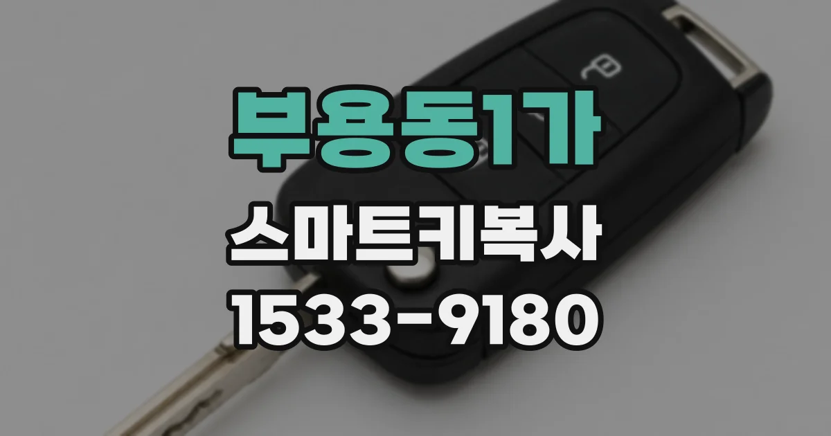 부용동1가 스마트키복사