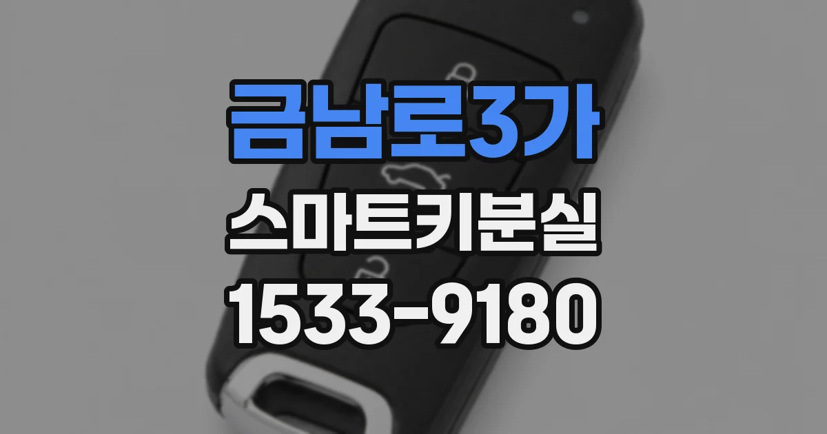 금남로3가 스마트키분실