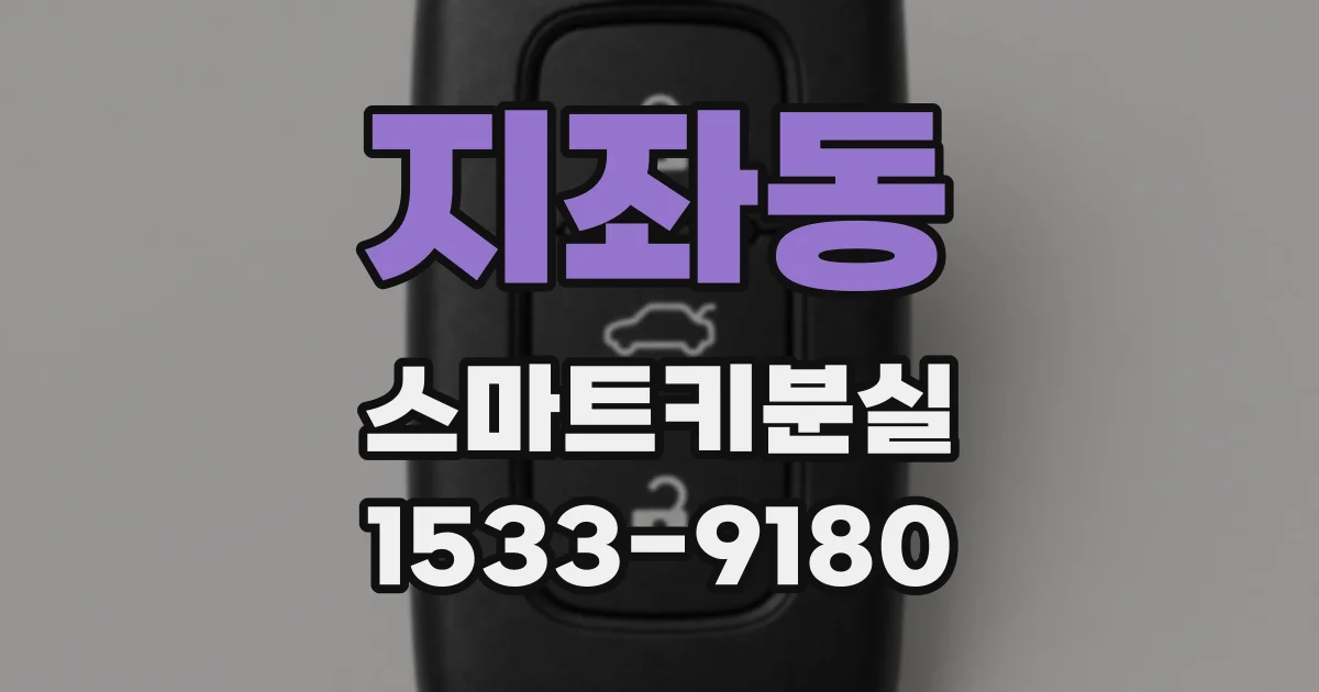 지좌동 스마트키분실