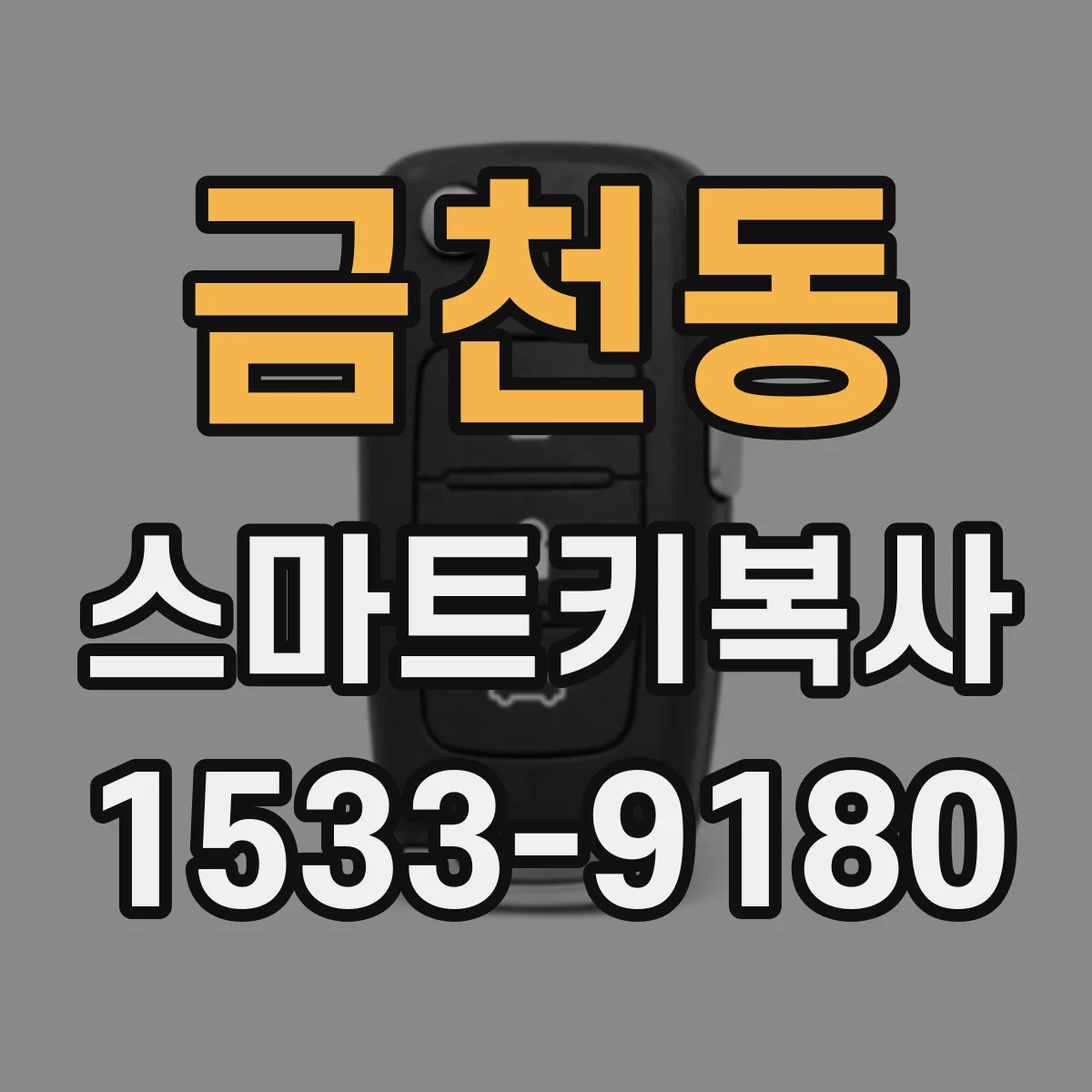 금천동 스마트키복사
