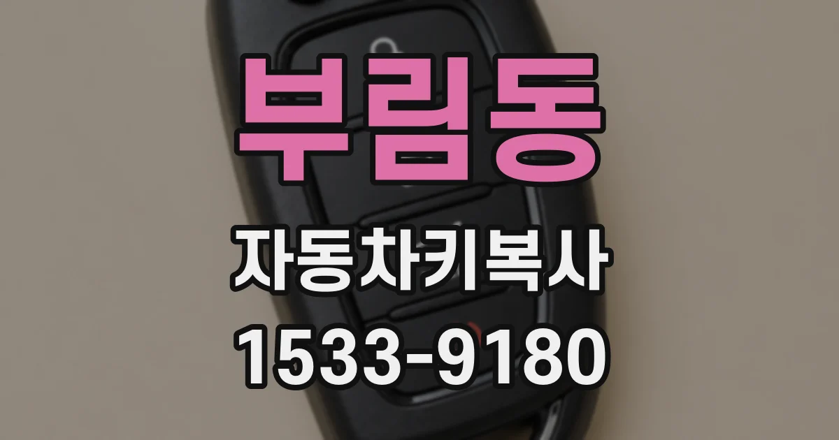 부림동 자동차키복사