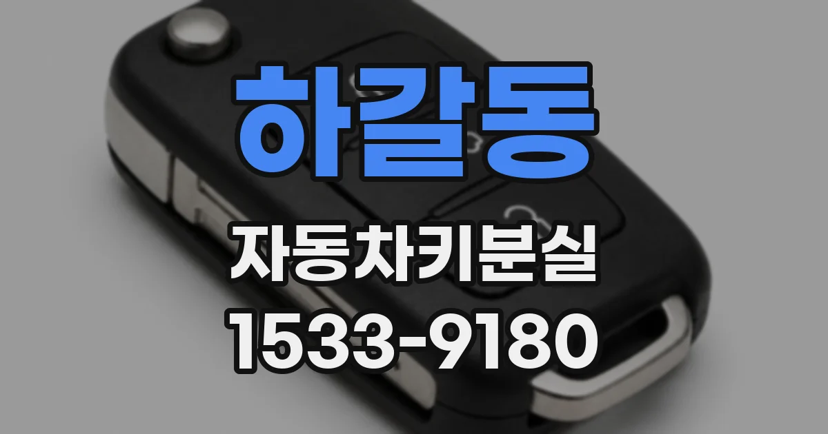 하갈동 자동차키분실