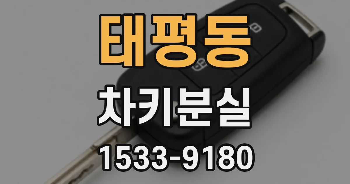 태평동 차키분실