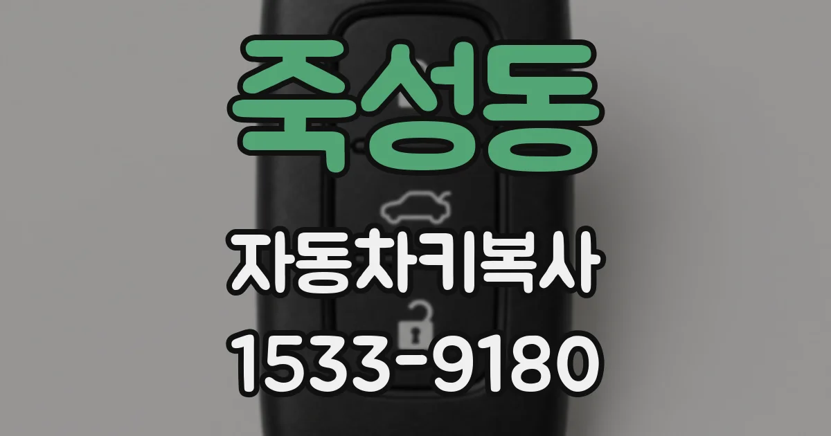 죽성동 자동차키복사
