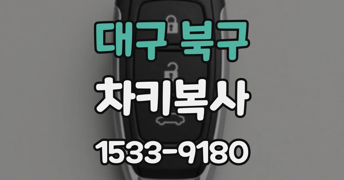 대구 북구 차키복사