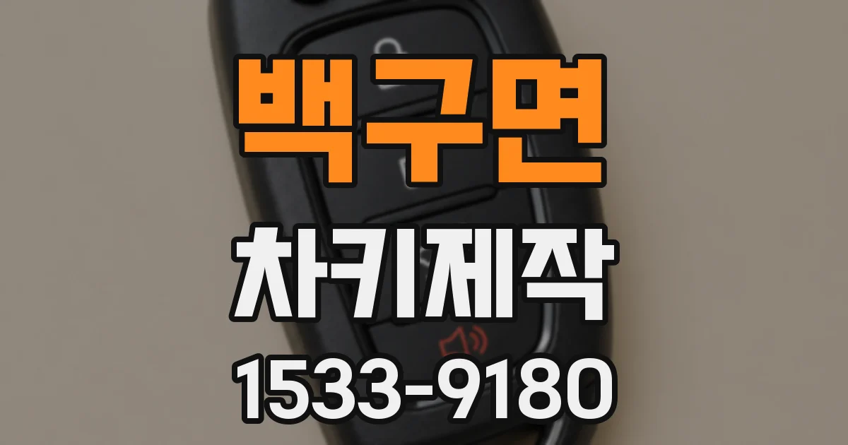 백구면 차키제작
