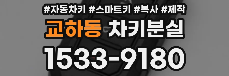 교하동 차키분실