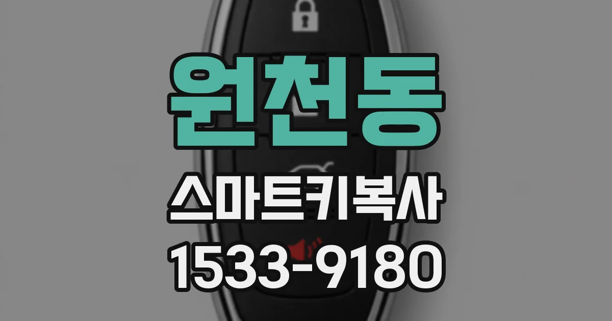 원천동 스마트키복사
