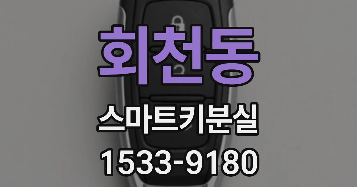회천동 스마트키분실