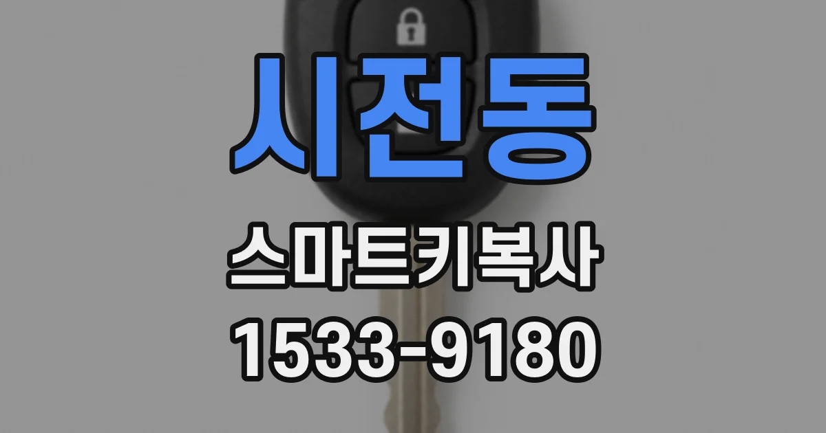 시전동 스마트키복사