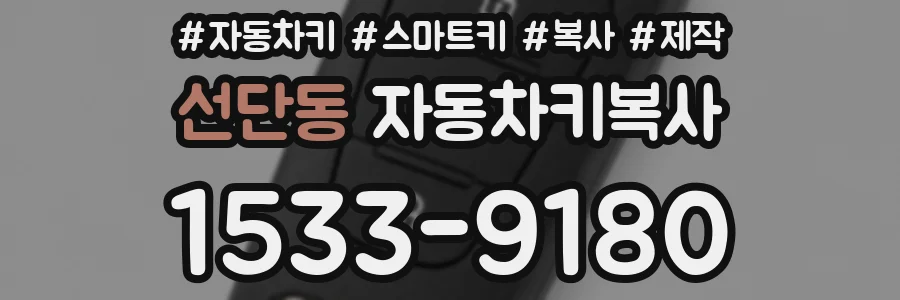 선단동 자동차키복사