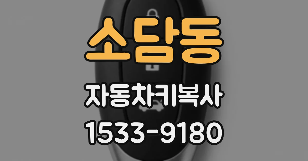 소담동 자동차키복사