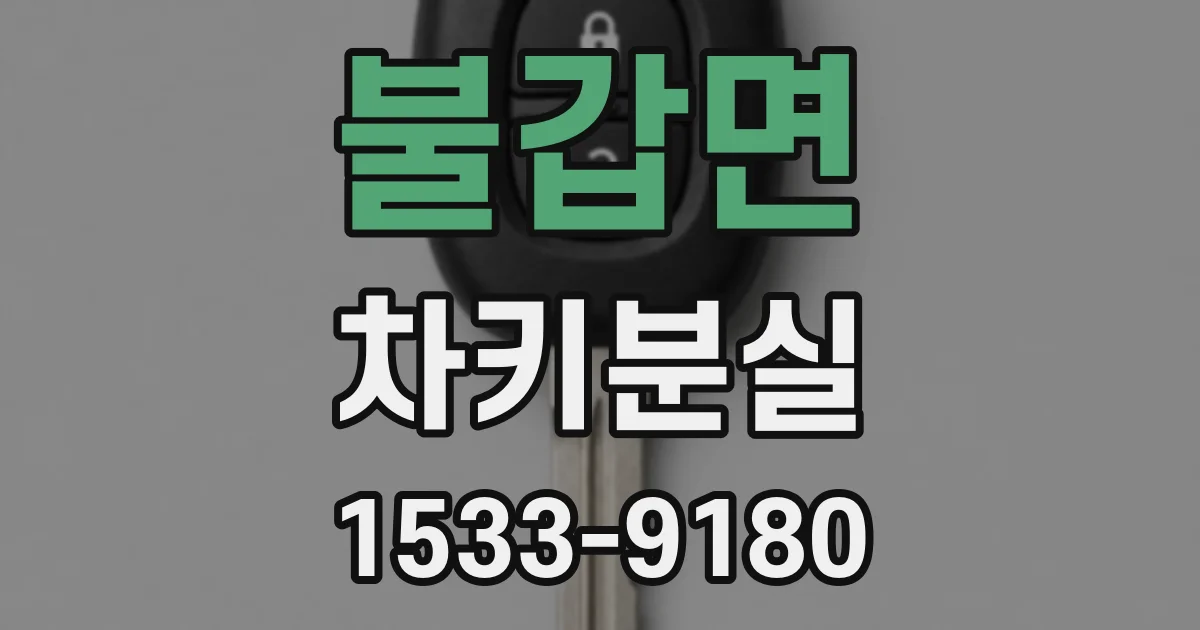 불갑면 차키분실