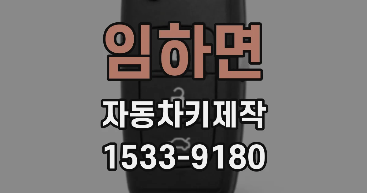 임하면 자동차키제작
