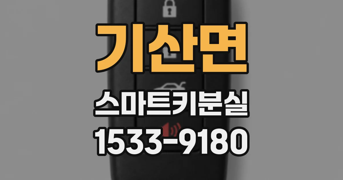 기산면 스마트키분실