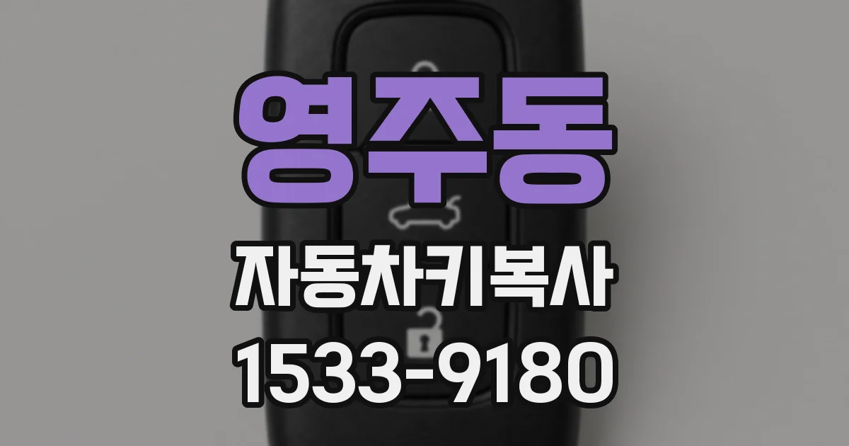 영주동 자동차키복사