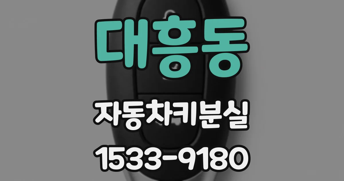 대흥동 자동차키분실