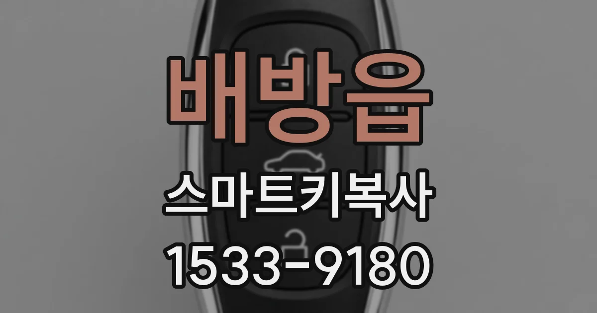 배방읍 스마트키복사