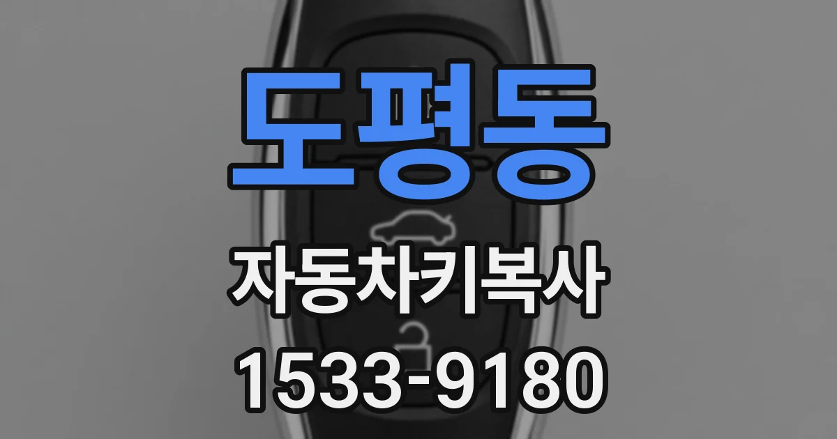 도평동 자동차키복사