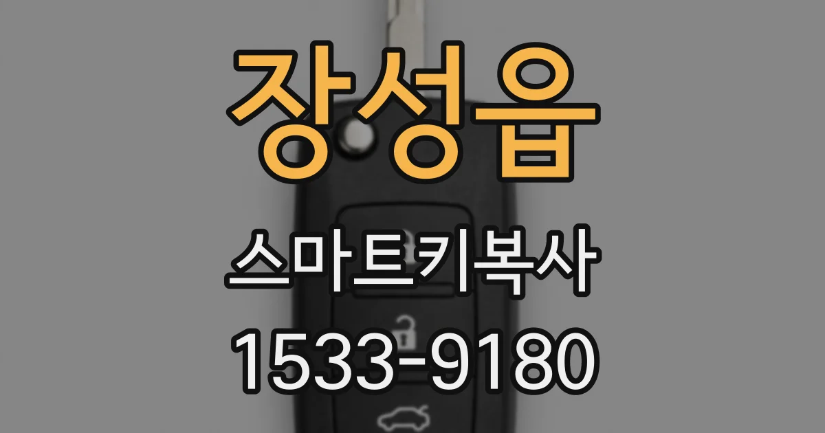 장성읍 스마트키복사