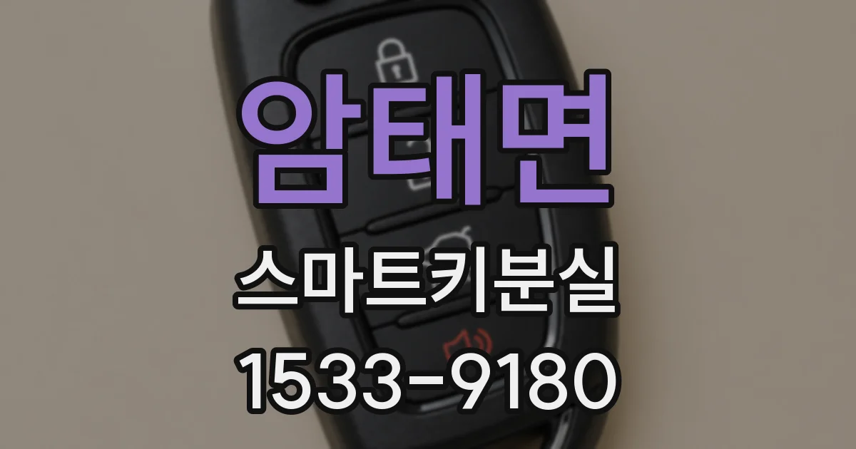 암태면 스마트키분실